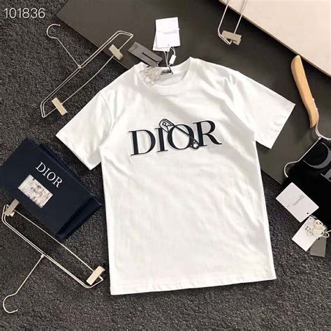 plain white dior t shirt|Dior white shirt men.